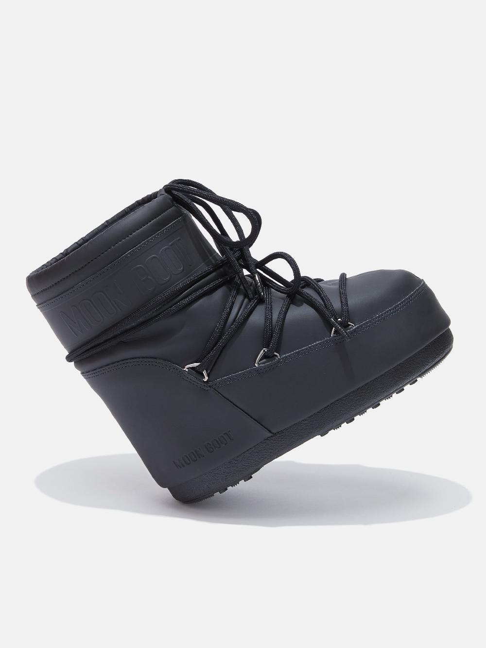 Moon Boot ICON LOW NERO IN GOMMA