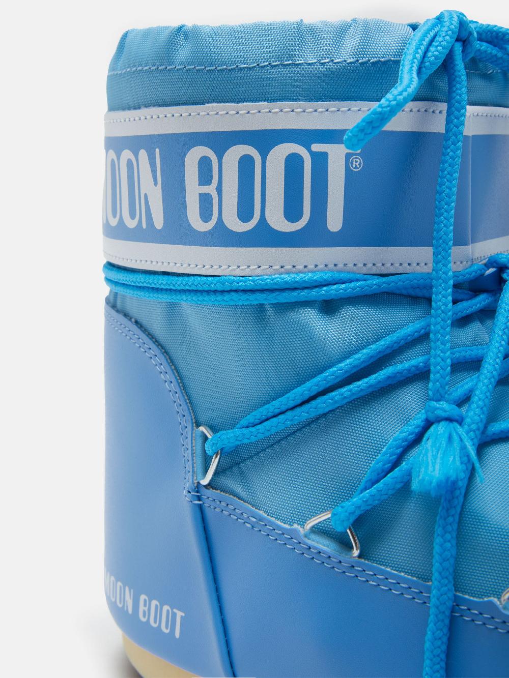Moon Boot ICON LOW NYLON AZZURRO