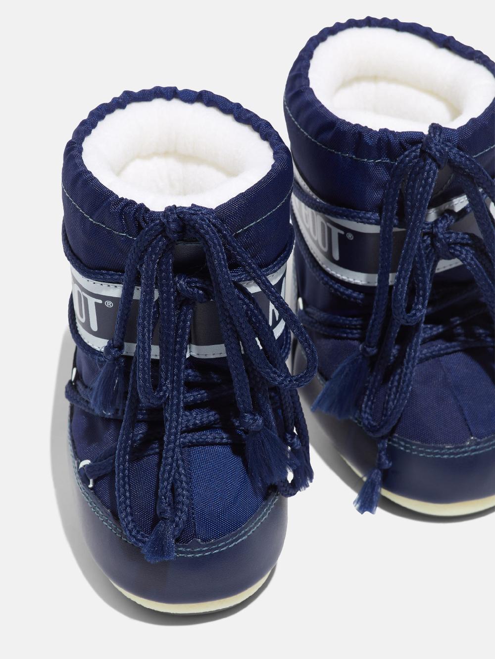 Moon Boot ICON MINI BLU IN NYLON