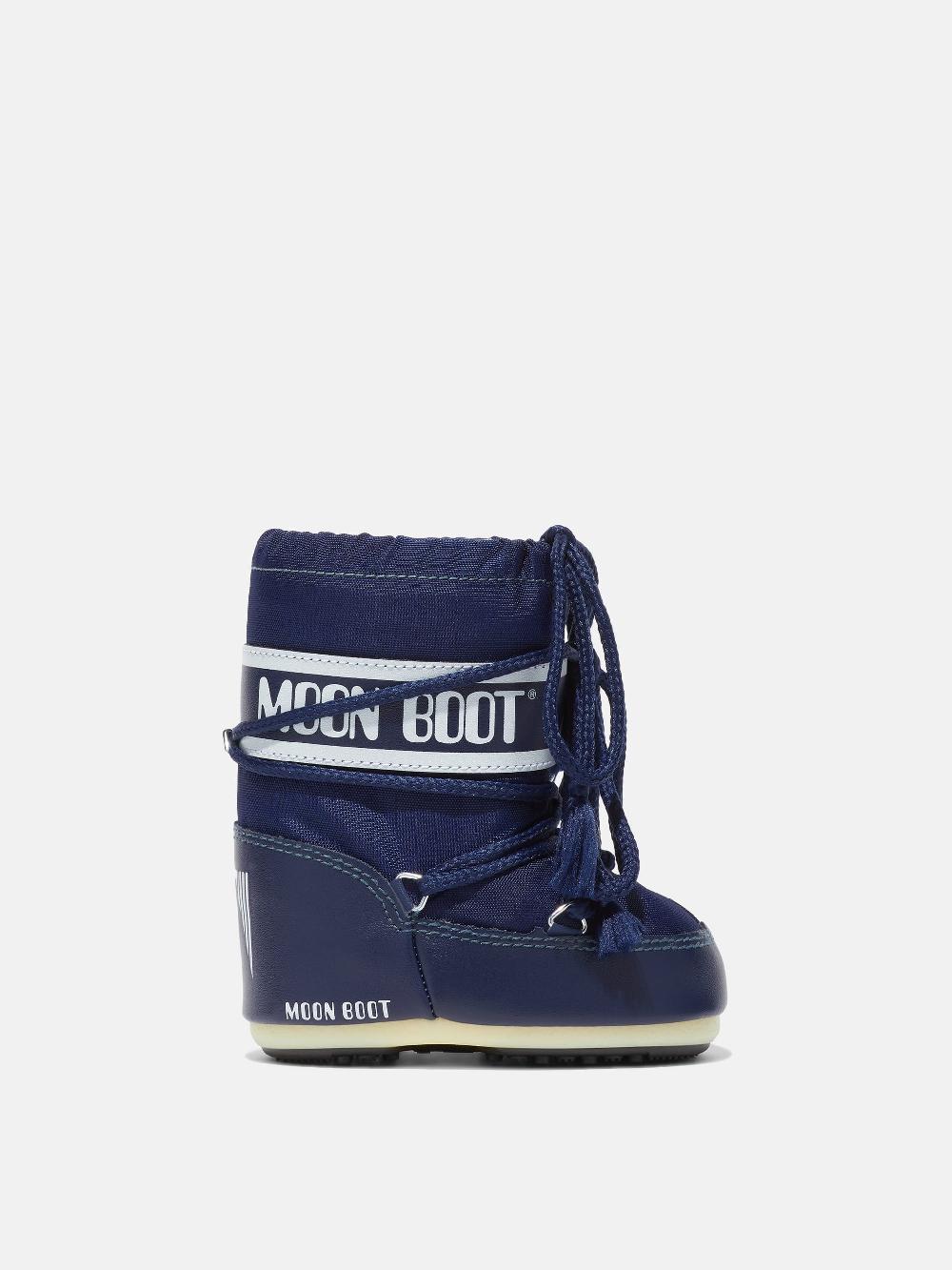 Moon Boot ICON MINI BLU IN NYLON