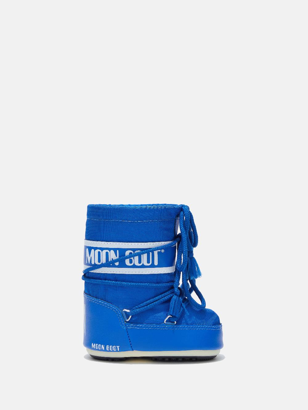 Moon Boot ICON MINI BLU IN NYLON