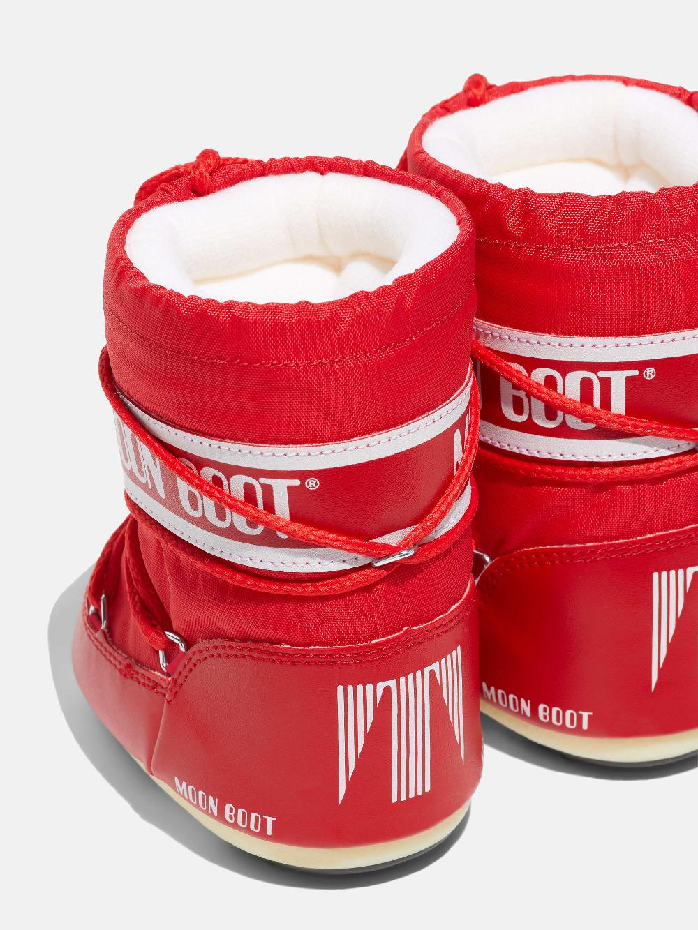 Moon Boot ICON MINI ROSSO IN NYLON