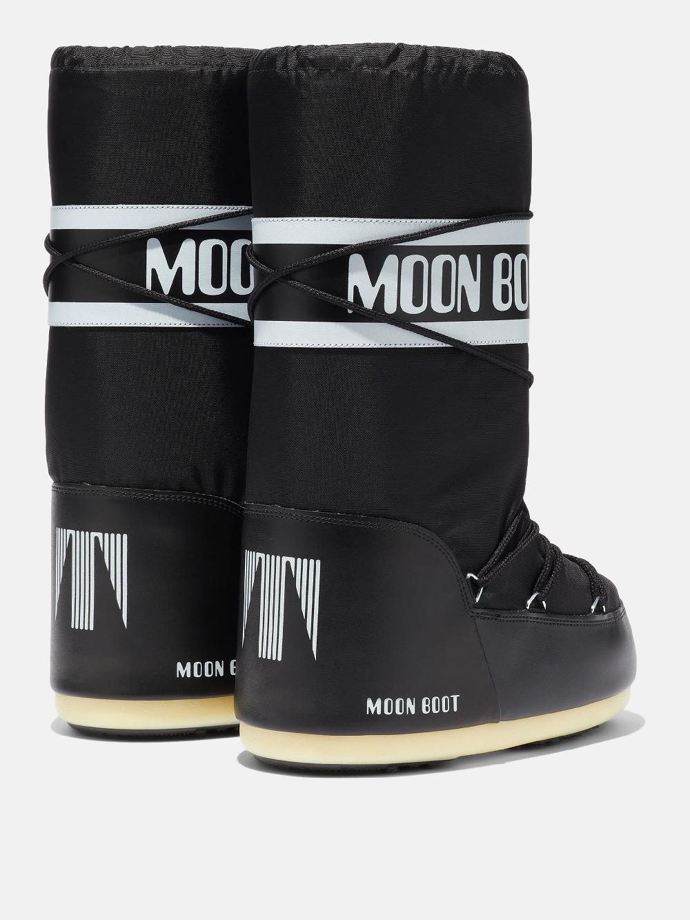 Moon Boot ICON NERO IN NYLON