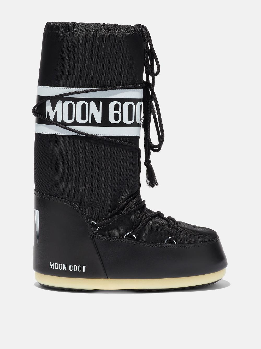 Moon Boot ICON NERO IN NYLON