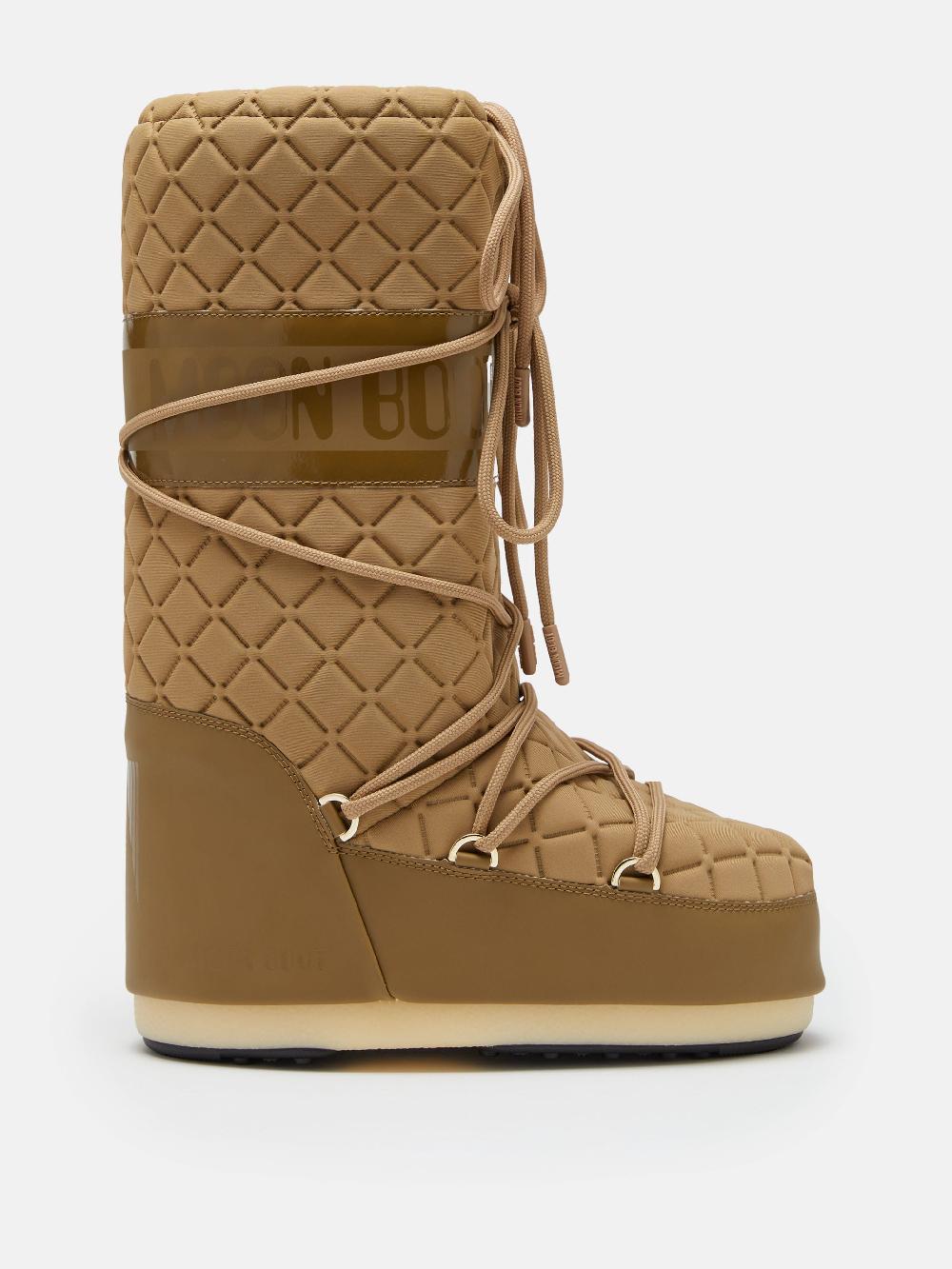 Moon Boot ICON QUILT MARRONE CHIARO