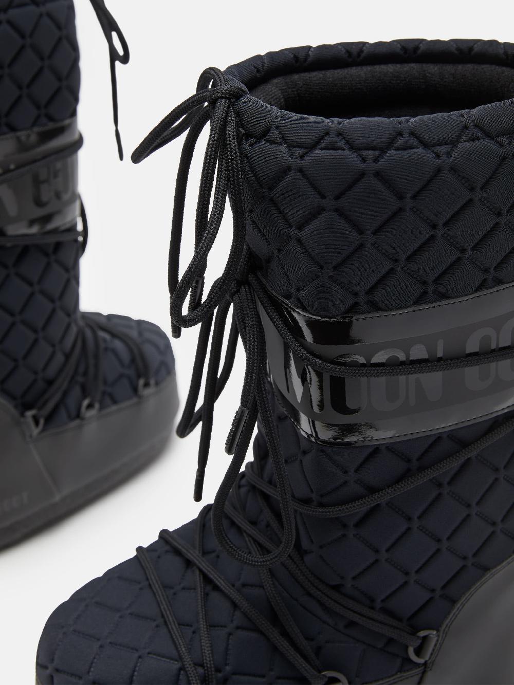 Moon Boot ICON QUILT NERO