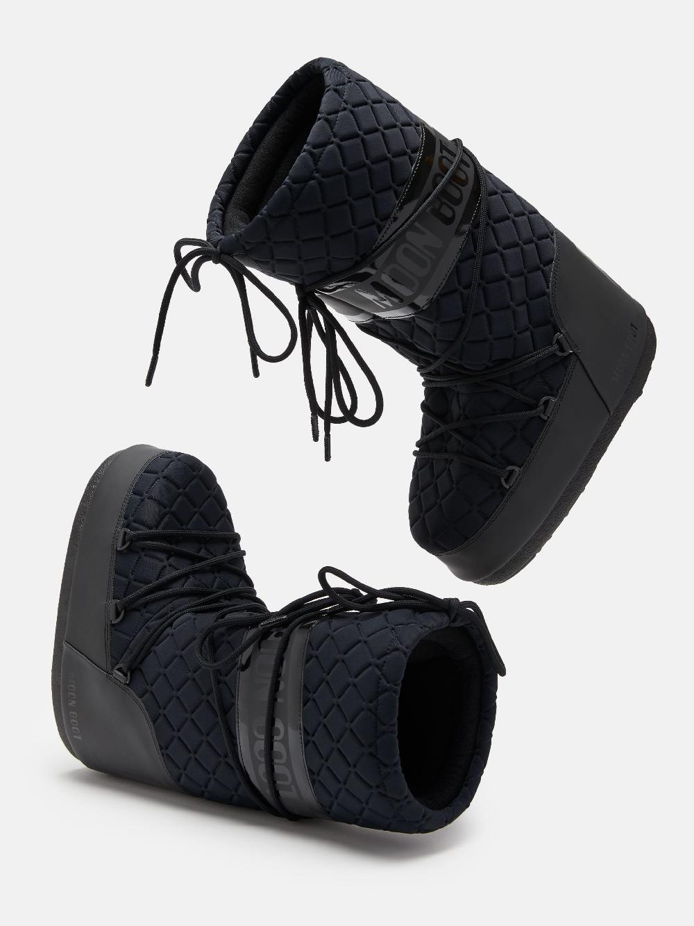 Moon Boot ICON QUILT NERO