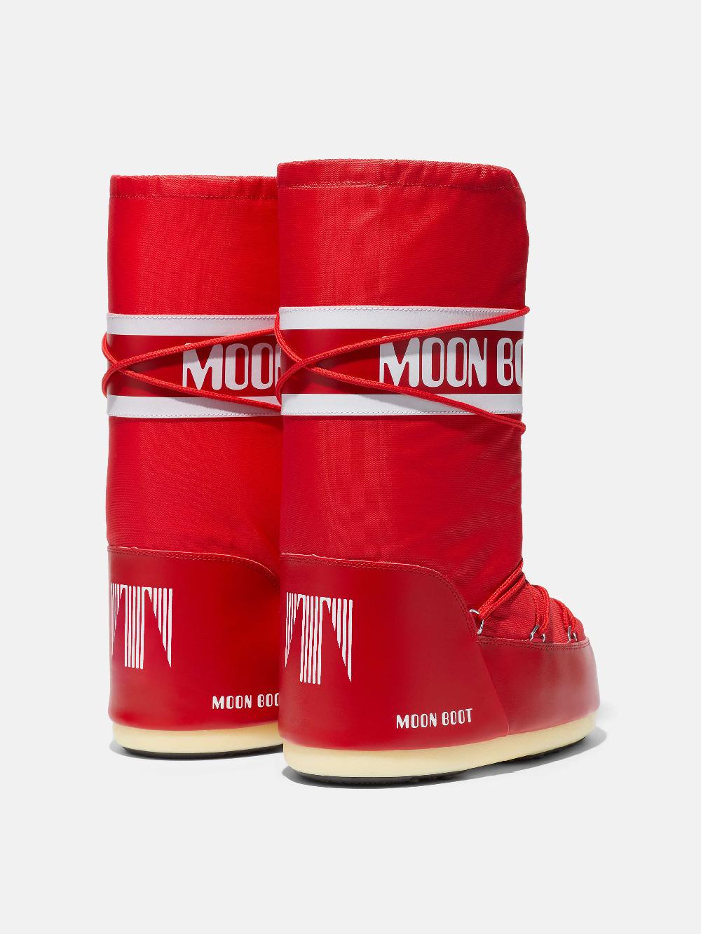 Moon Boot ICON ROSSO IN NYLON
