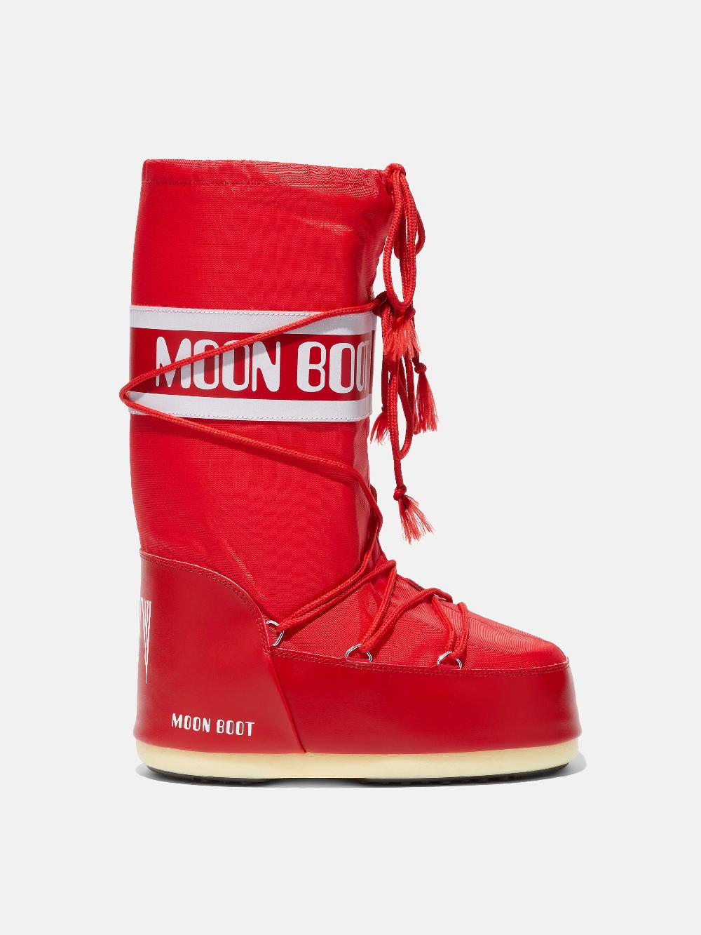 Moon Boot ICON ROSSO IN NYLON