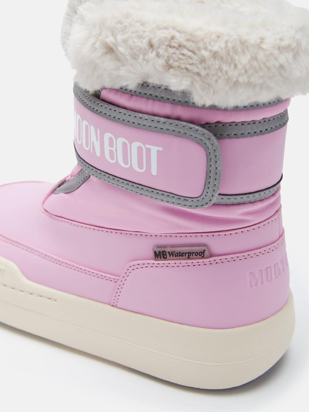 Moon Boot JUNIOR PARK ROSA CON CHIUSURA A STRAPPO