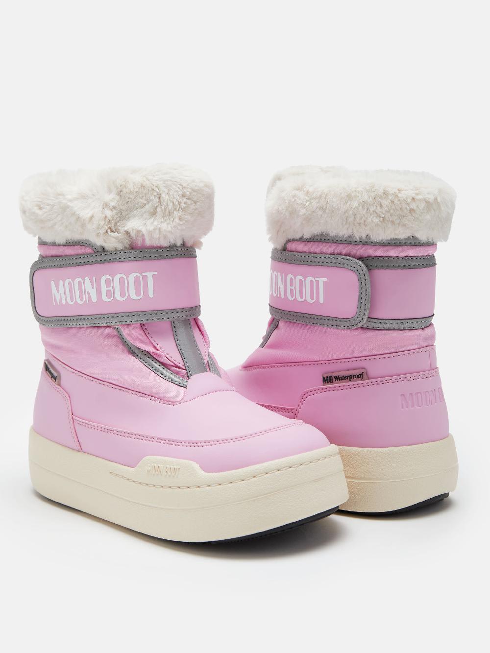 Moon Boot JUNIOR PARK ROSA CON CHIUSURA A STRAPPO