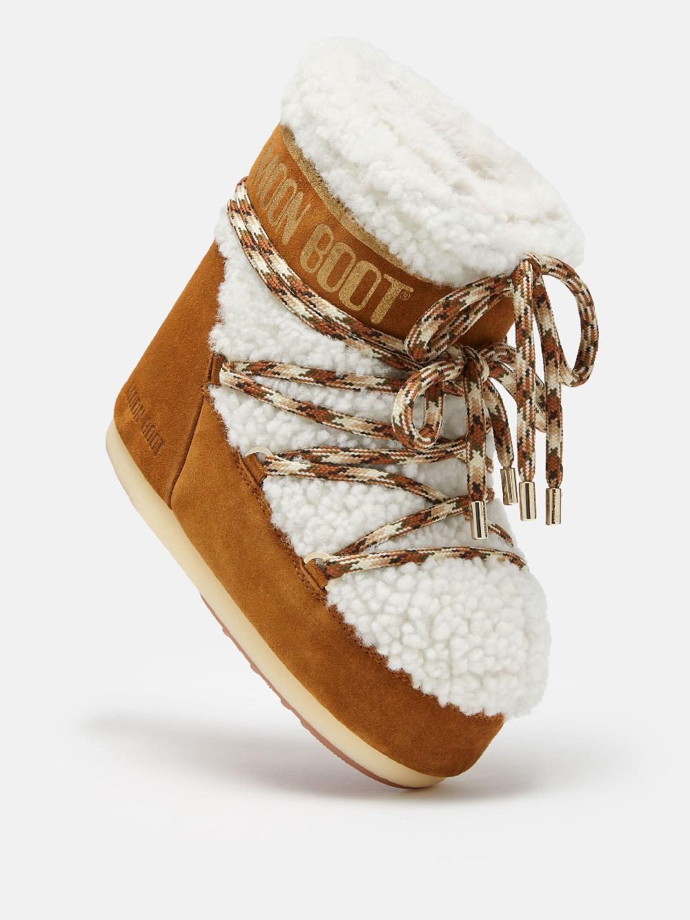 Moon Boot LAB69 ICON LOW NOCCIOLA IN SHEARLING