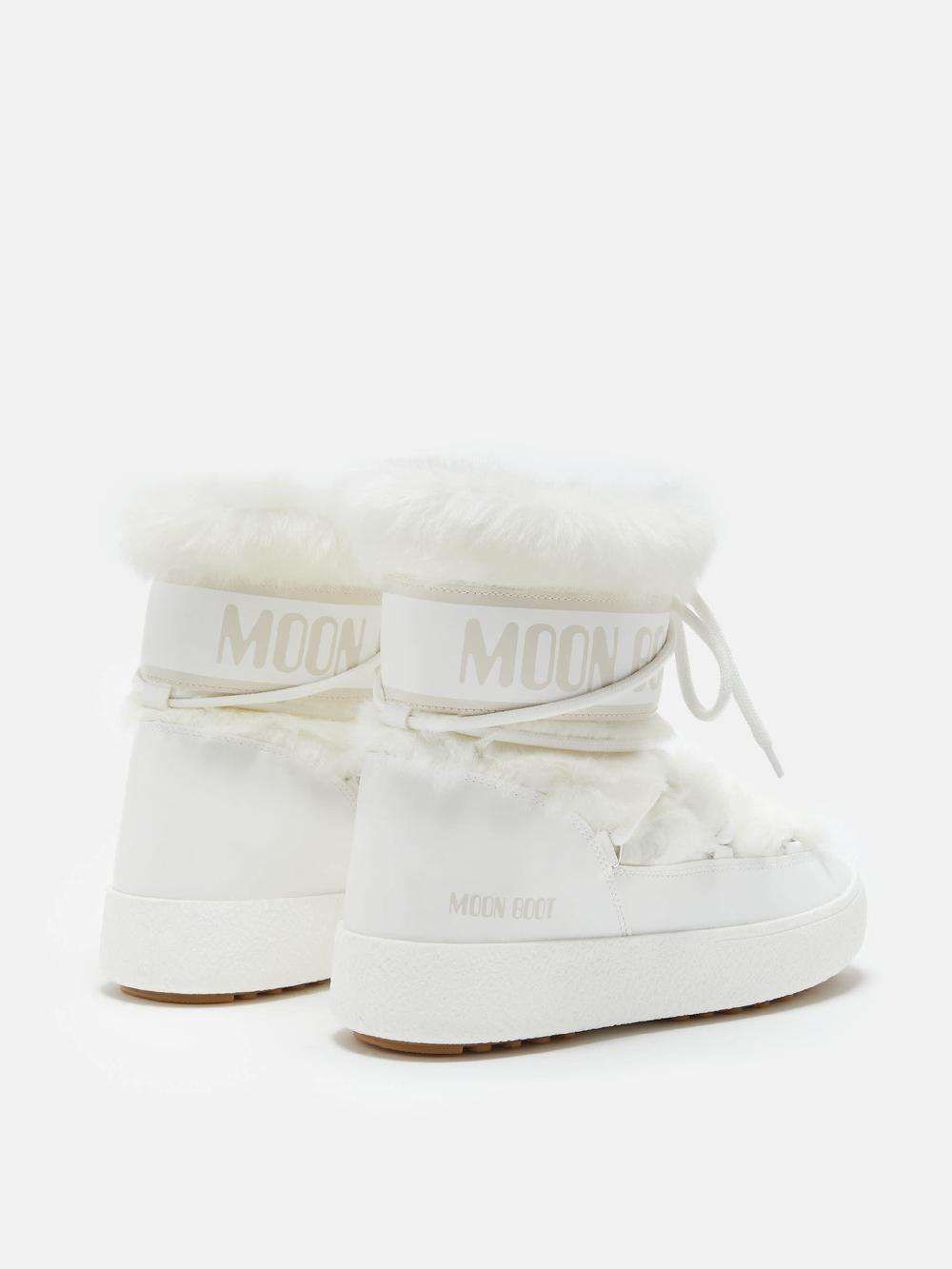 Moon Boot LTRACK LOW FAUX FUR BIANCO