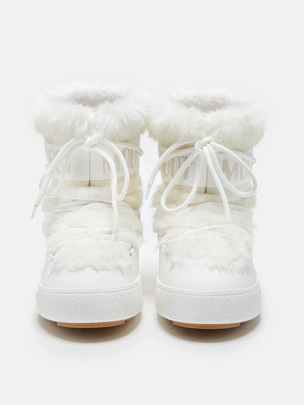 Moon Boot LTRACK LOW FAUX FUR BIANCO