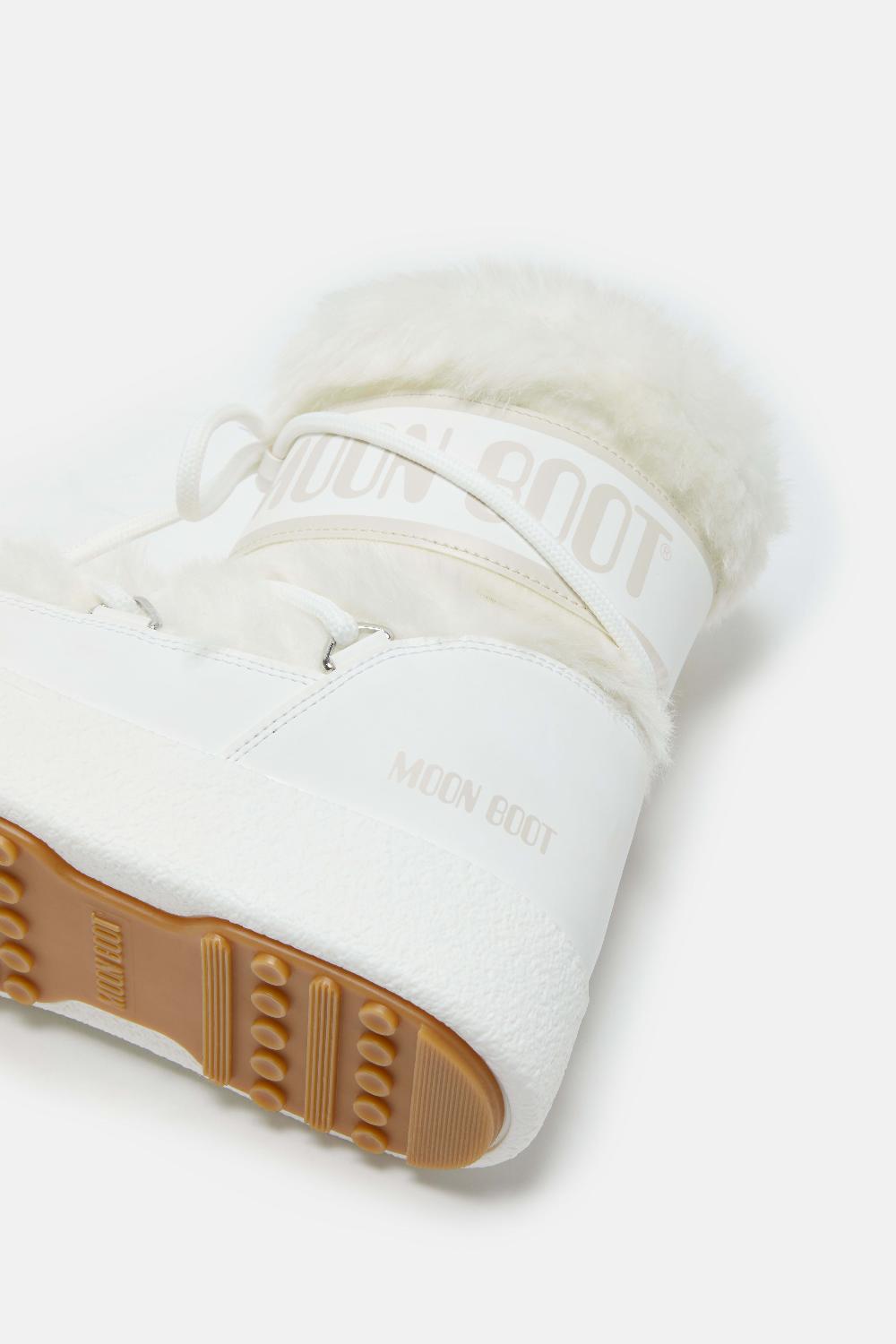 Moon Boot LTRACK LOW FAUX FUR BIANCO