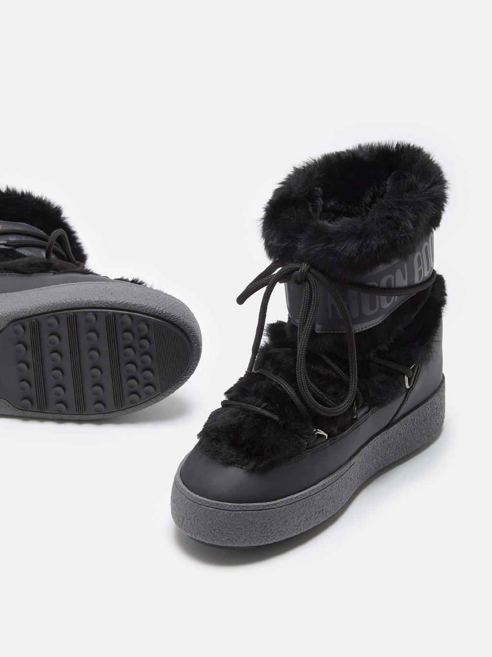 Moon Boot LTRACK LOW FAUX FUR NERO