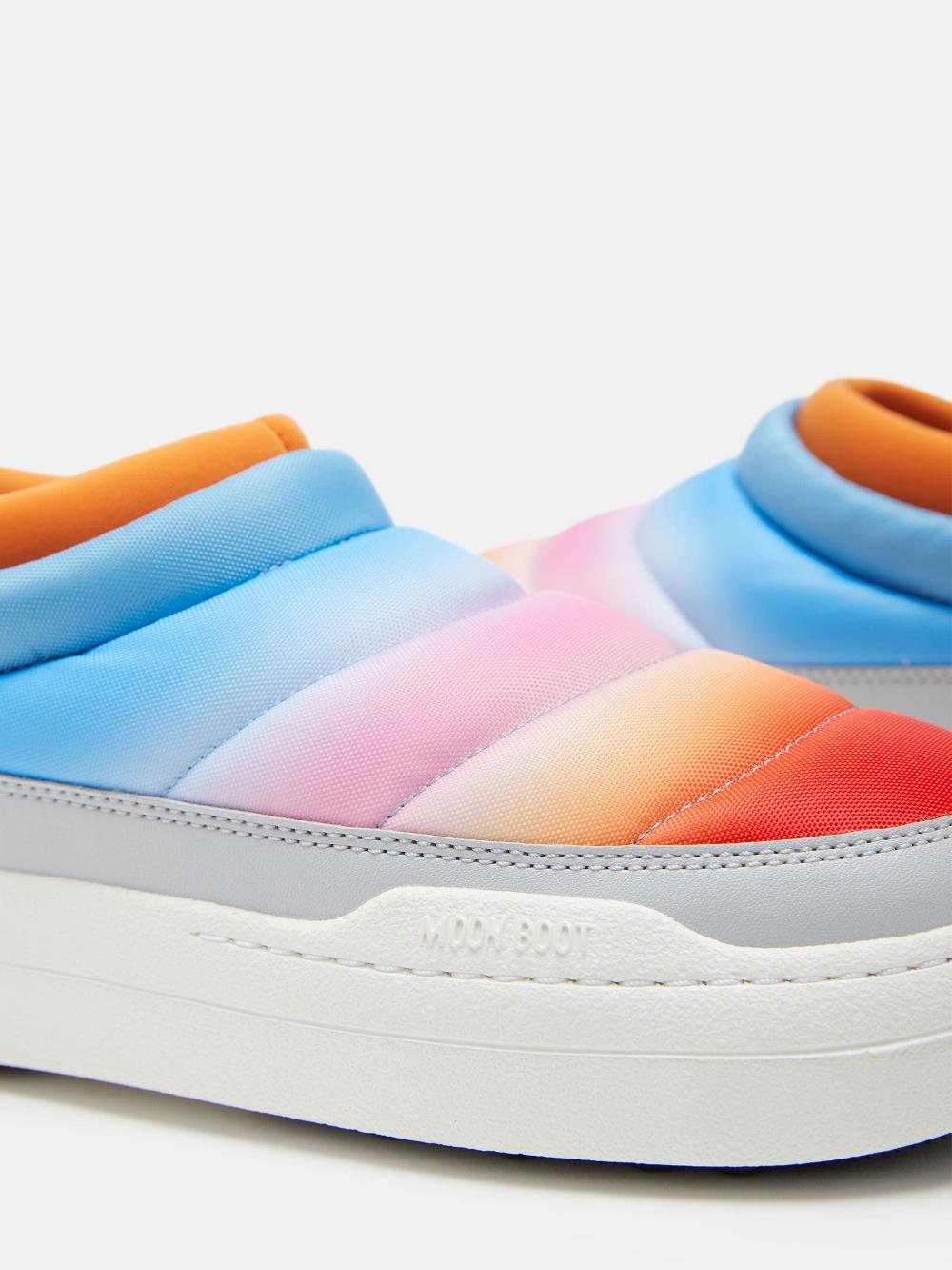 Moon Boot PARK SOFT GRIGIO CON STAMPA SUNRISE