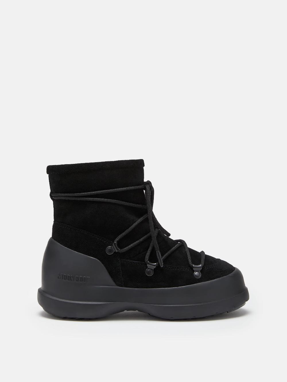 Moon Boot STIVALE LUNA NERO IN PELLE SCAMOSCIATA