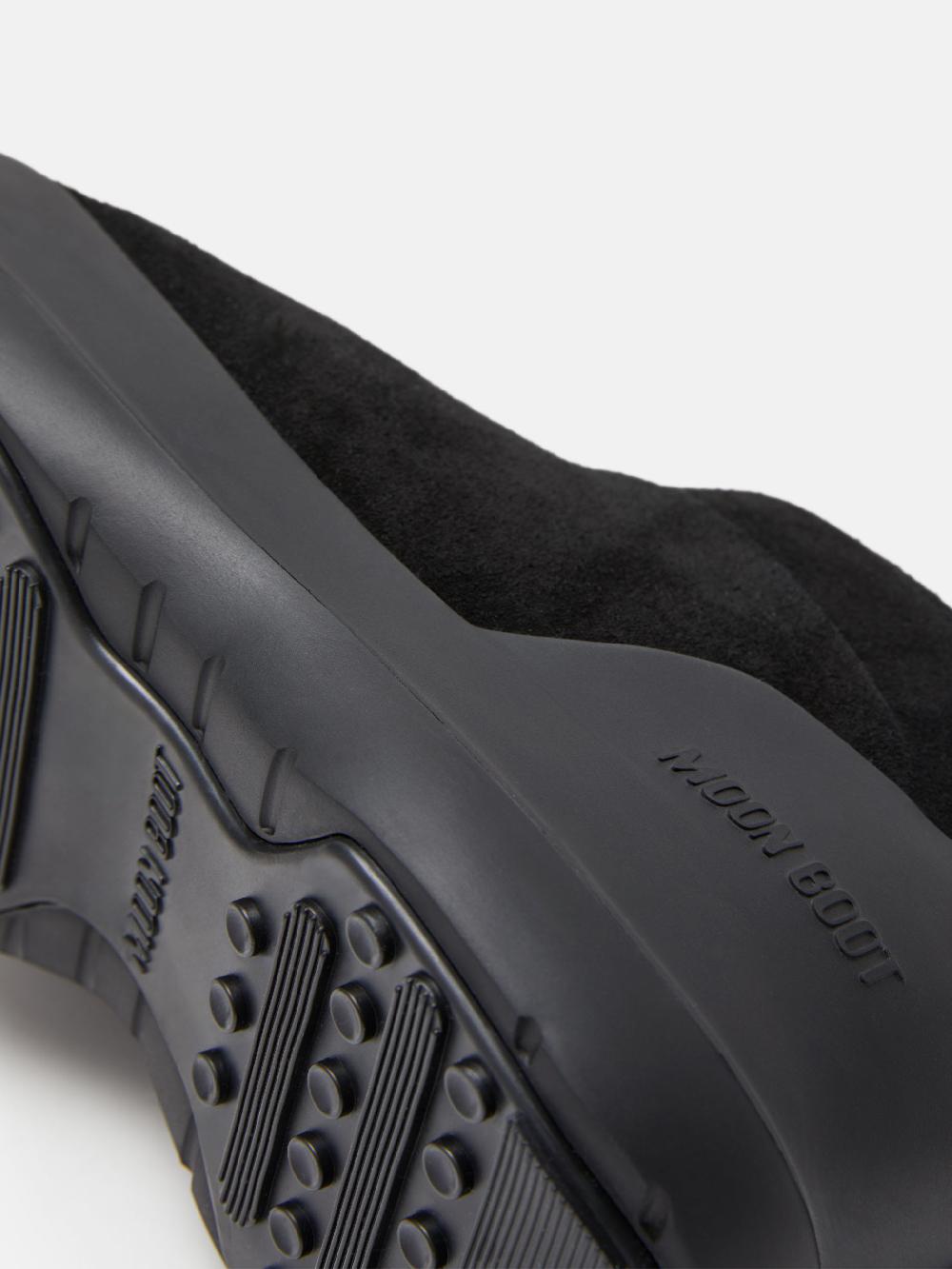 Moon Boot STIVALE LUNA LOW NERO IN PELLE SCAMOSCIATA