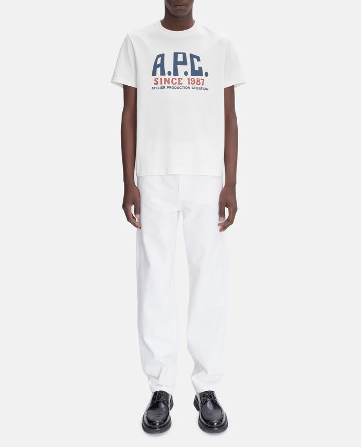 A.P.C. T-SHIRT CON STAMPA LOGO