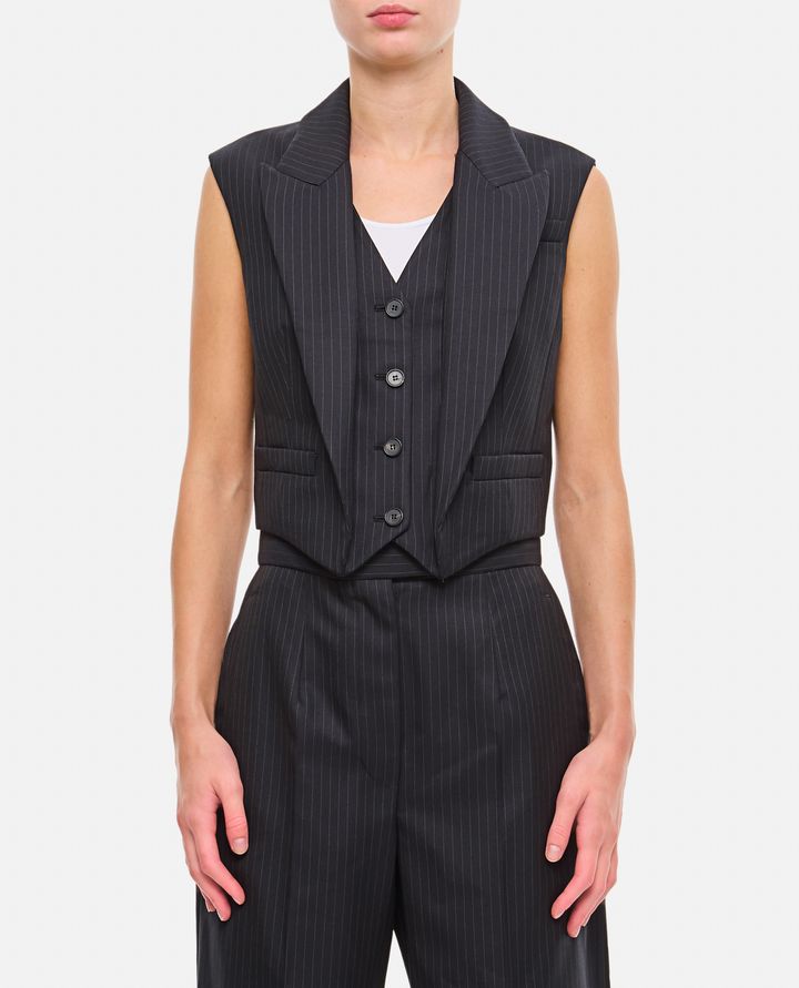 Alexander McQueen GILET GESSATO IN LANA