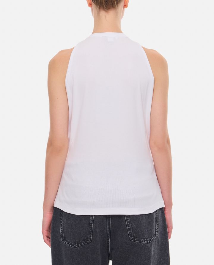 Alexander McQueen TOP IN COTONE SMANICATO