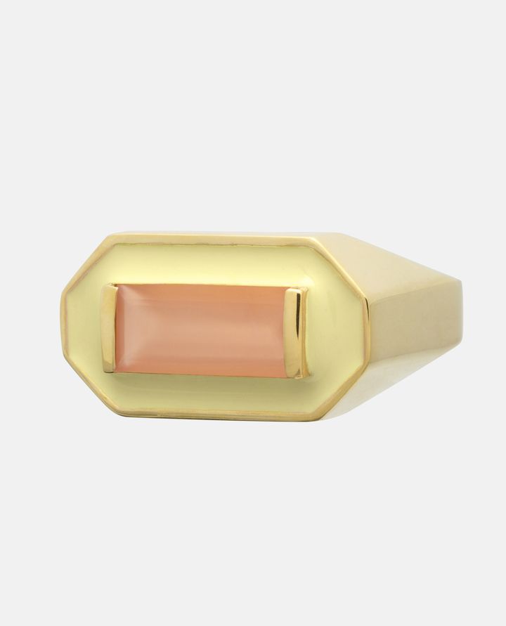 Aliita DECO MAXI BAGUETTE PIETRA DI LUNA ANELLO