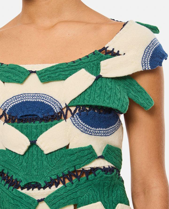 Anrealage TOP CORTO PATCHWORK