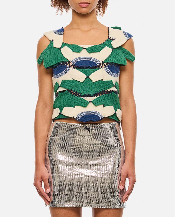 Anrealage TOP CORTO PATCHWORK