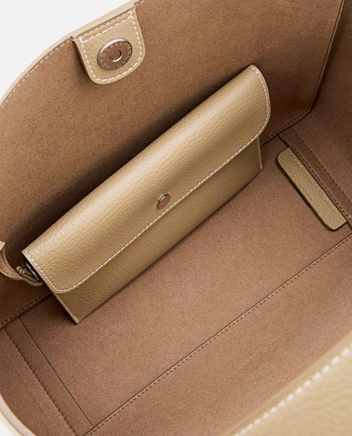 Stella McCartney BORSA A SPALLA CON LOGO IN RILIEVO