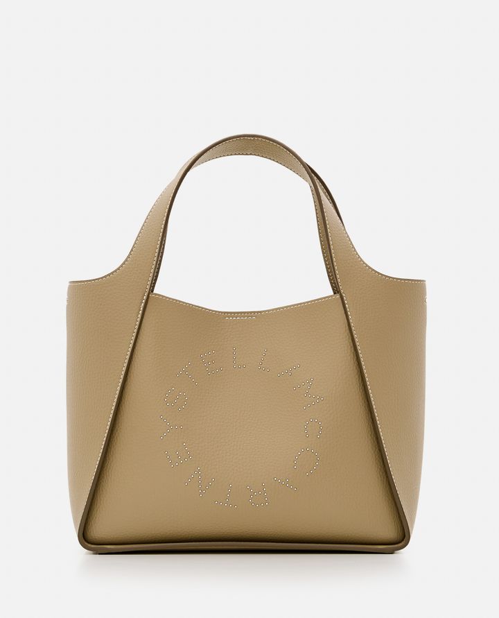 Stella McCartney BORSA A SPALLA CON LOGO IN RILIEVO