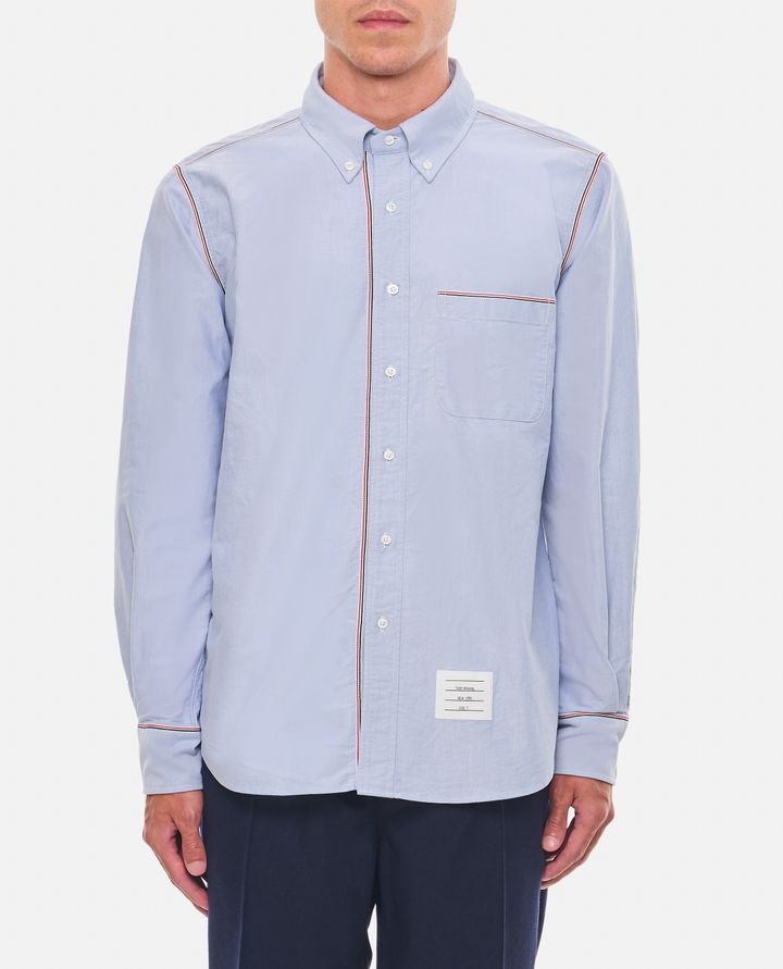 Thom Browne CAMICIA IN COTONE AZZURRA DA UOMO - THOM BROWNE