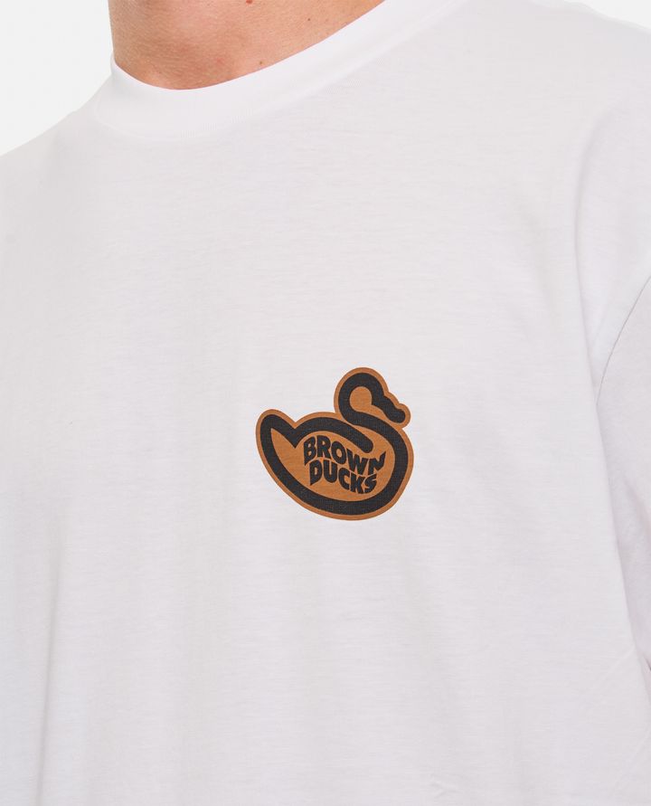 Carhartt WIP T-SHIRT IN COTONE BROWN DUCKS