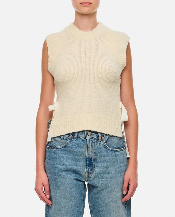 Cecilie Bahnsen OWEN GILET IN MAGLIA BOUCLÉ