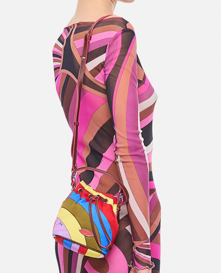 Emilio Pucci BORSA A SECCHIELLO IN NYLON PICCOLA