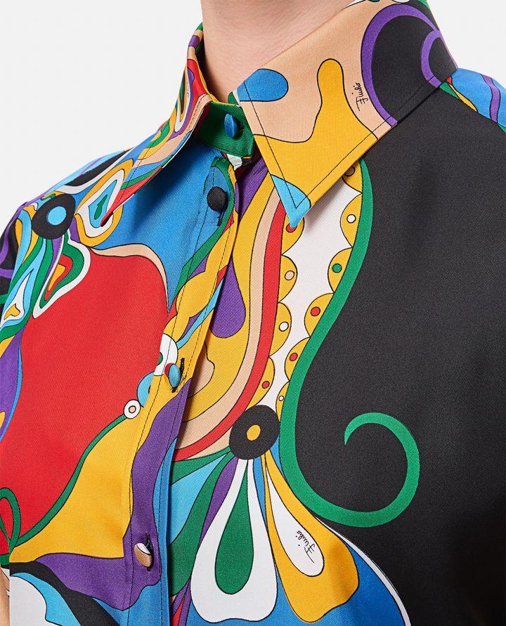 Emilio Pucci CAMICIA IN SETA MULTICOLORE