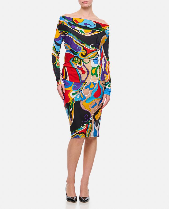 Emilio Pucci MAGLIA A MANICHE LUNGHE MULTICOLOR