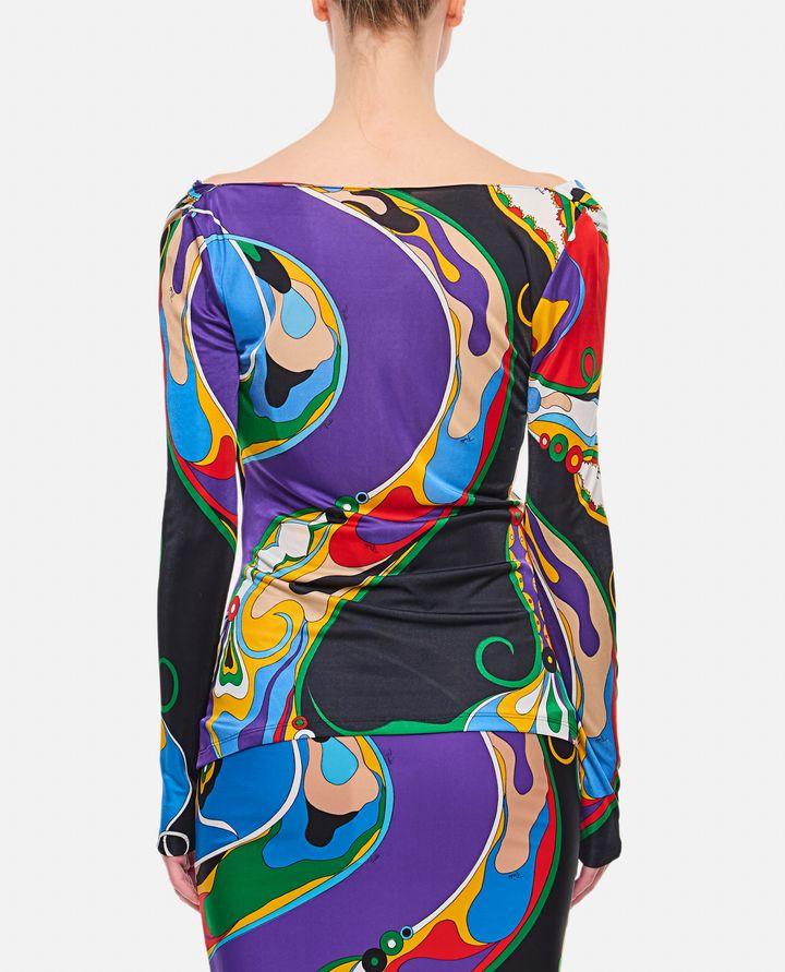 Emilio Pucci MAGLIA A MANICHE LUNGHE MULTICOLOR