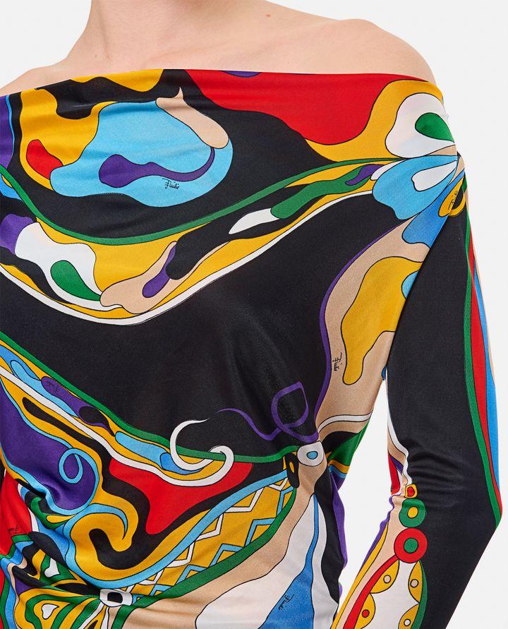 Emilio Pucci MAGLIA A MANICHE LUNGHE MULTICOLOR