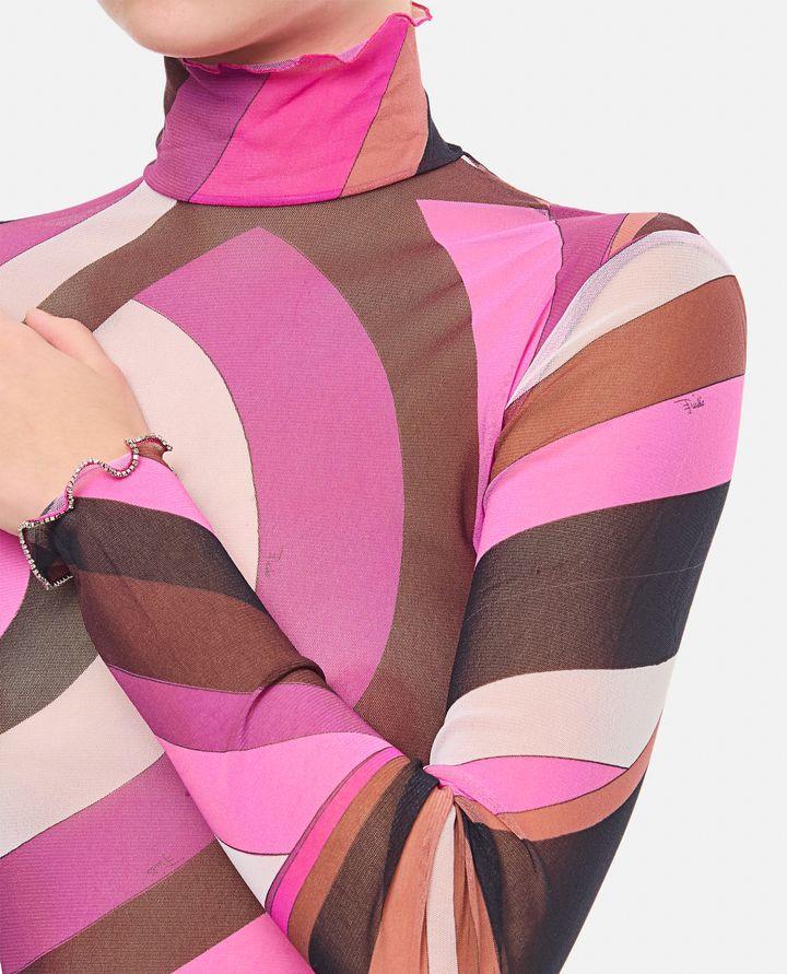 Emilio Pucci T-SHIRT MANICA LUNGA IN TULLE