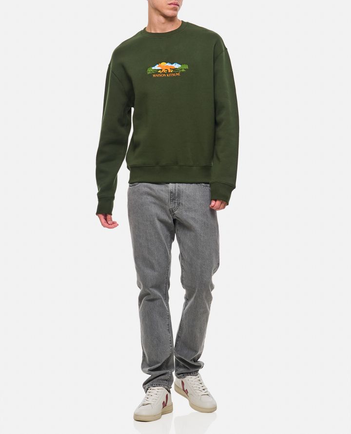 Maison Kitsuné FELPA COMFORT OUTDOOR CON PROFILO VOLPE