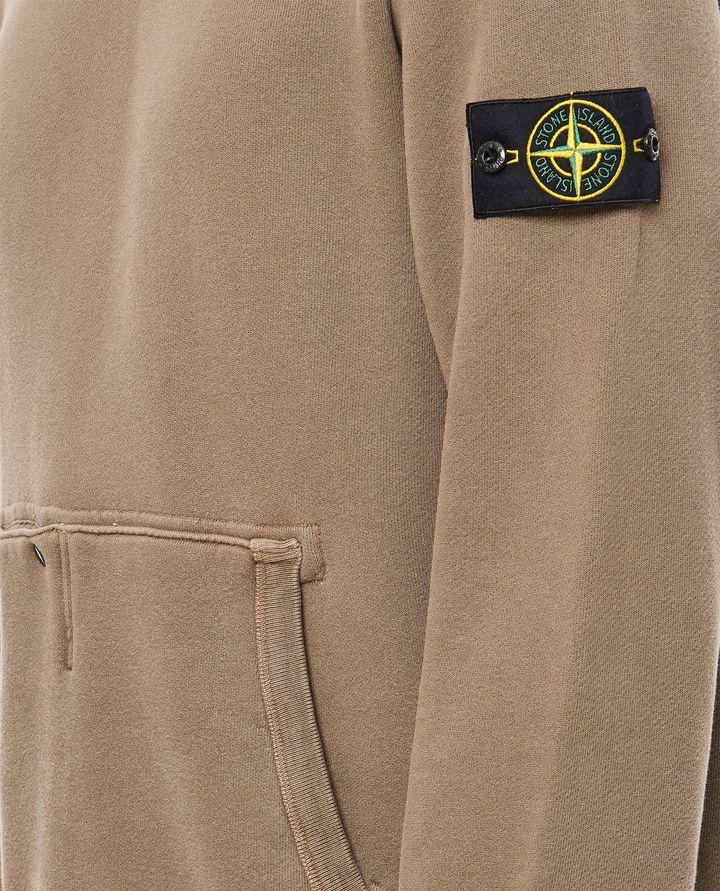 Stone Island FELPA IN COTONE ORGANICO DIAGONALE EFFETTO 'OLD'