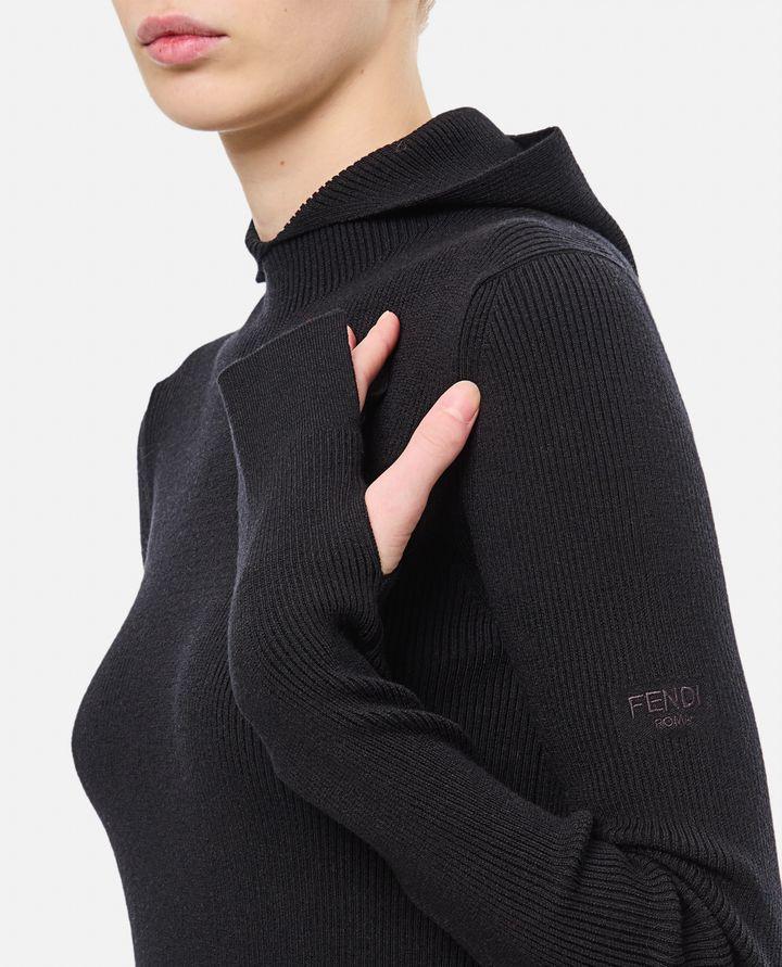 Fendi MINIABITO IN LANA E SETA COSTINE