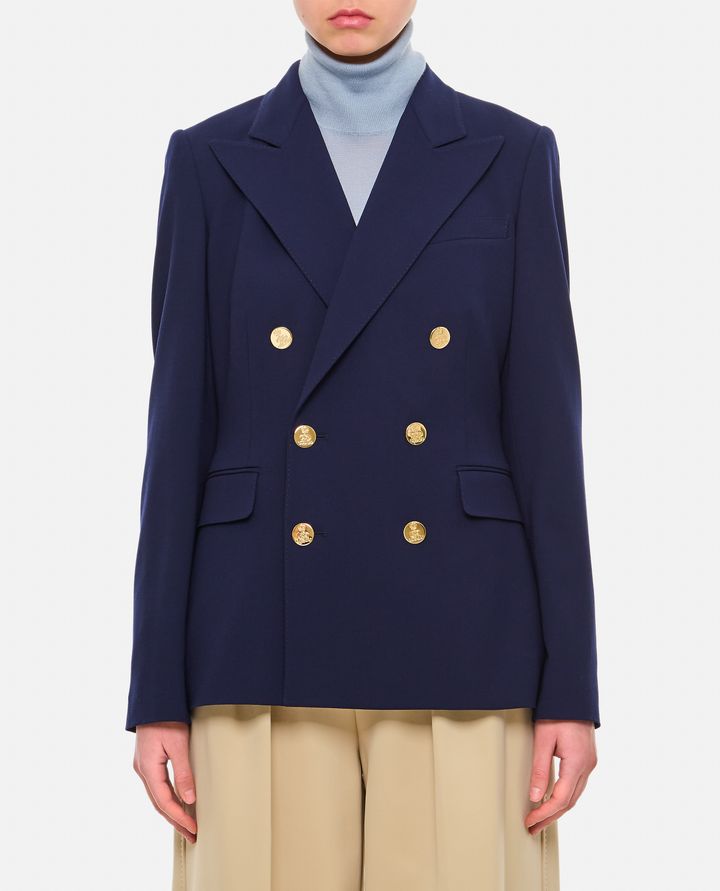 Ralph Lauren Collection GIACCA DOPPIOPETTO IN GABARDINA DI LANA CAMDEN