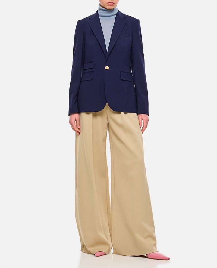 Ralph Lauren Collection GIACCA MONOPETTO IN GABARDINA DI LANA CAMDEN