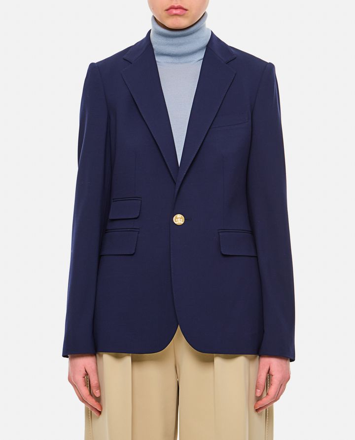 Ralph Lauren Collection GIACCA MONOPETTO IN GABARDINA DI LANA CAMDEN