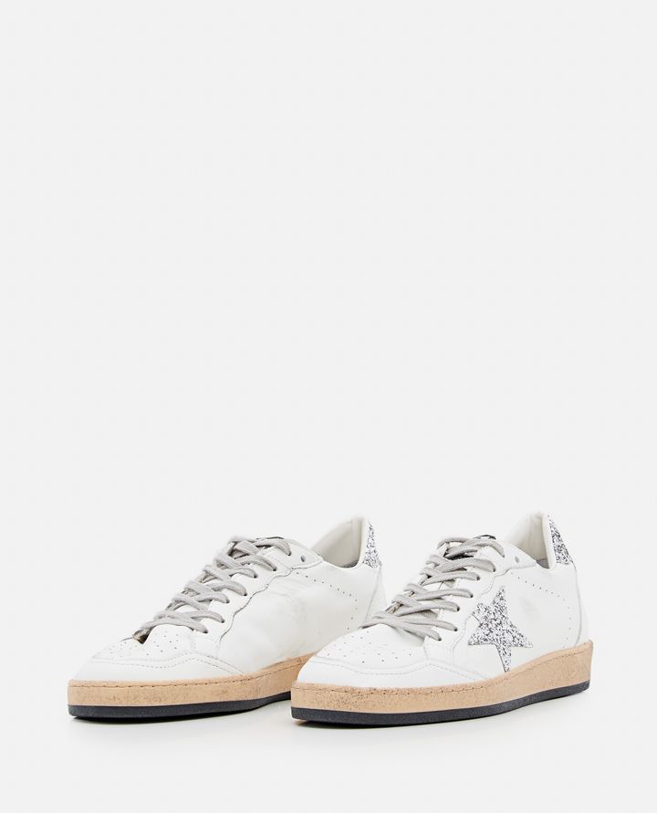 Golden Goose BALLSTAR SNEAKERS PELLE E GLITTER