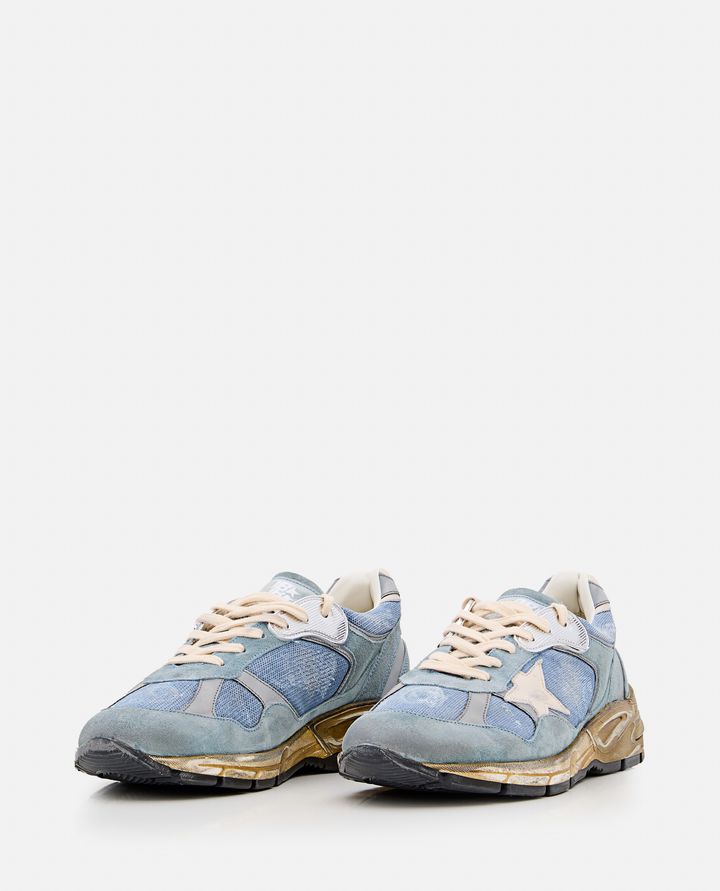 Golden Goose RUNNING DAD NET AND SUEDE SNEAKERS