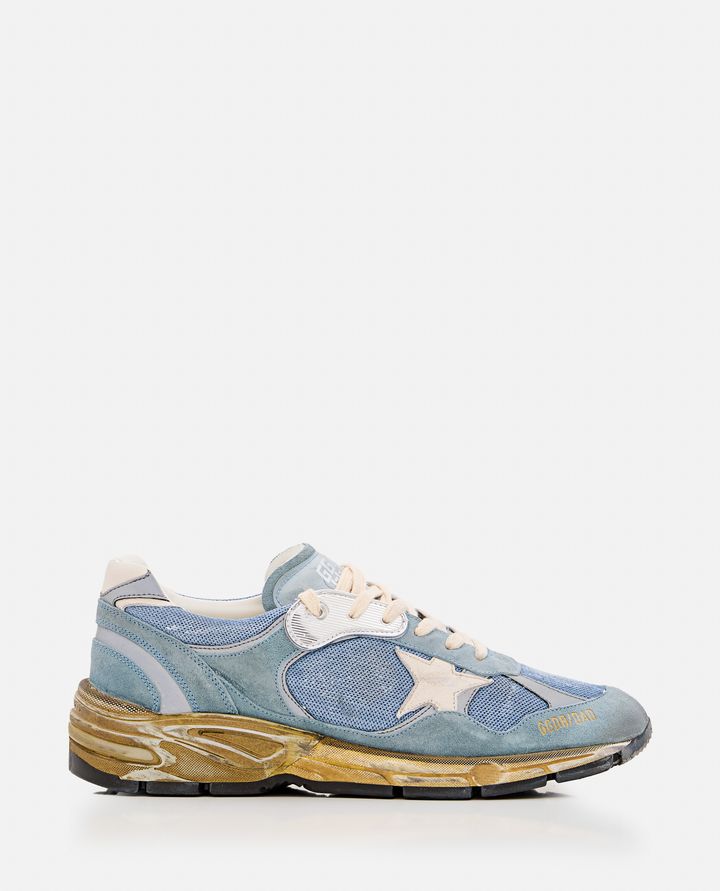 Golden Goose RUNNING DAD NET AND SUEDE SNEAKERS