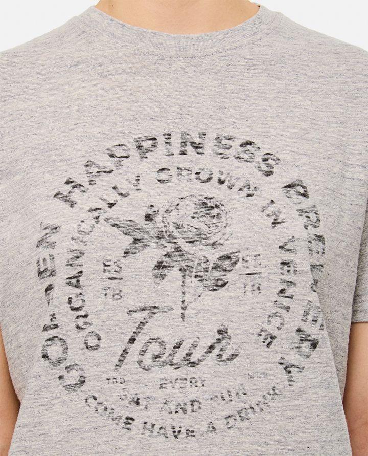 Golden Goose T-SHIRT IN JERSEY DI COTONE STAMPATO